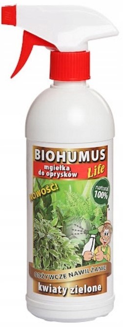BIOHUMUS LIFE Kwiaty zielone mgiełka 500 ml