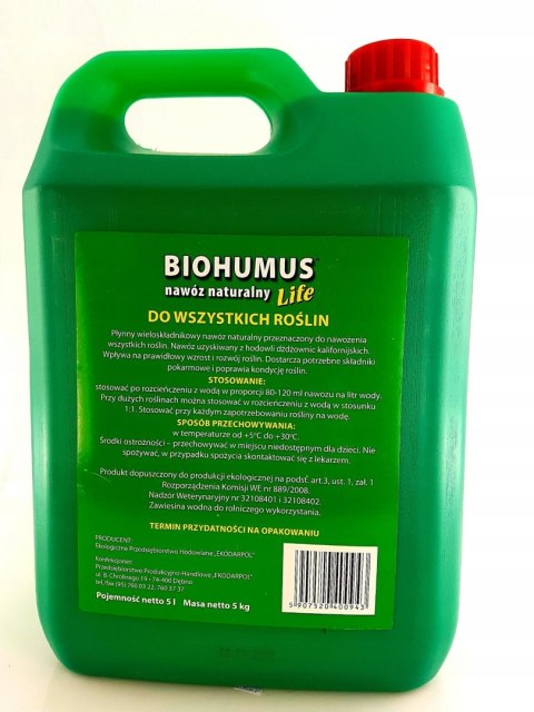 BIOHUMUS LIFE do wszystkich roślin 5 L