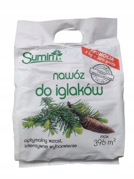 SUMIN NAWÓZ DO IGLAKÓW (worek) 5+1 kg gratis