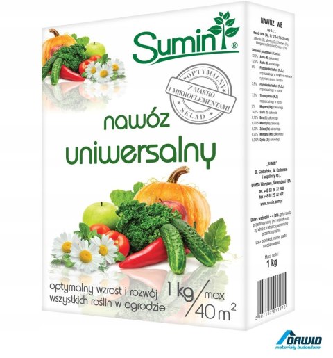 SUMIN - NAWÓZ UNIWERSALNY 1 KG OPTYMALNY SKŁAD