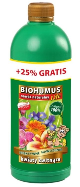 BIOHUMUS LIFE KWIATY KWITNĄCE 1L ORYGINALNY HUMUS