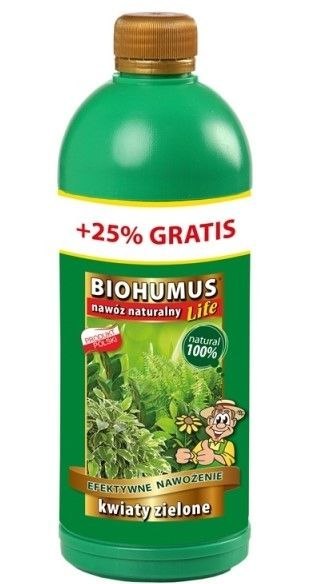 BIOHUMUS LIFE ROŚLINY ZIELONE 1L ORYGINALNY HUMUS