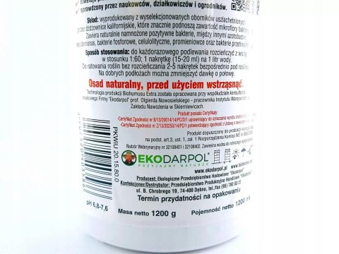 BIOHUMUS EXTRA Pomidor papryka 1L ORYGINALNY