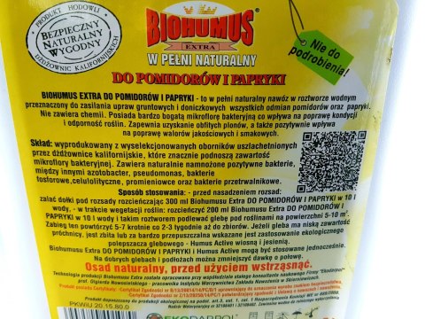 BIOHUMUS EXTRA Pomidor papryka 5L ORYGINALNY