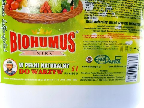 BIOHUMUS EXTRA Warzywa 5L ORYGINALNY