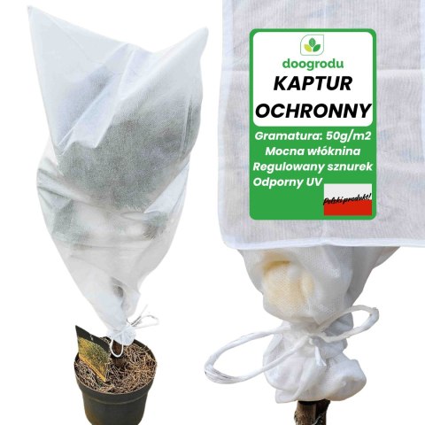 KAPTUR DO OKRYCIA ROŚLIN 155x155cm BIAŁA AGROWŁÓKNINA DUŻY MOCNY 50G