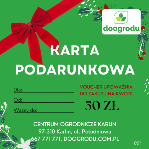 Karta podarunkowa 50ZŁ