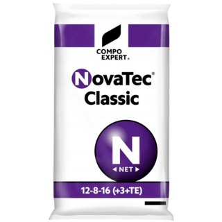 NAWÓZ COMPO NOVATEC CLASSIC 12-8-16(+3+TE) DO TRAWY ROŚLIN GRANULKI