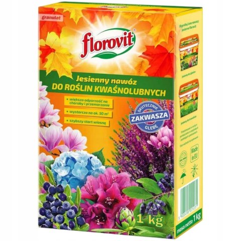 Nawóz Jesienny do roślin Kwaśnolubnych 1kg Florovit Jesień Kwaśnolubne