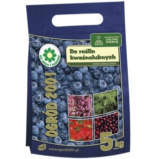 Nawóz kwaśnolubne OGRÓD 2001 5 kg azalie borówki hortensje rododendrony
