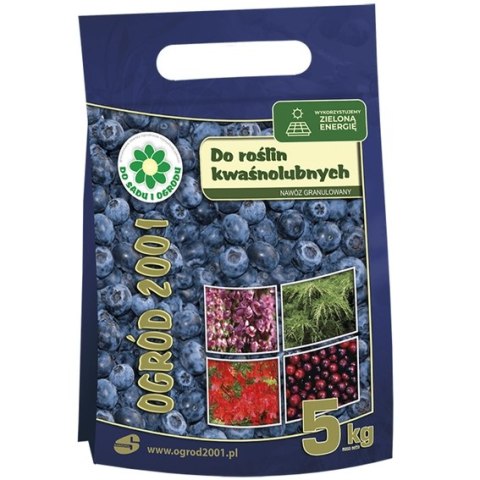 Nawóz kwaśnolubne OGRÓD 2001 5 kg azalie borówki hortensje rododendrony