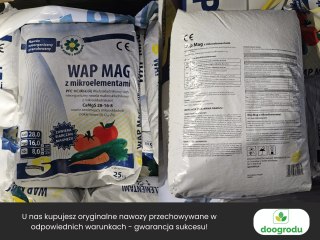 Nawóz Wapno WAP MAG Z MIKROELEMENTAMI pod trawnik Wapniowo Magnezowy CaMgS 28-16-10 z B,Cu,Mo,Zn 25kg