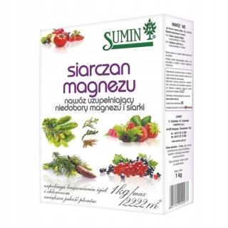 SIARCZAN MAGNEZU Nawóz pod Iglaki Tuje SUMIN 1kg ANTYBRĄZ