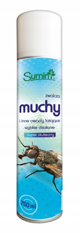 Spray na MUCHY i Komary Owadobójczy SUMIN 750ml Natychmiastowy